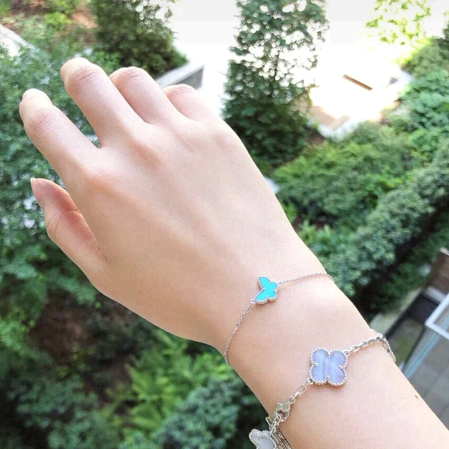 [Imperial] BUTTERFLY TURQUOISE BUTTERFLY BRACELET SILVER