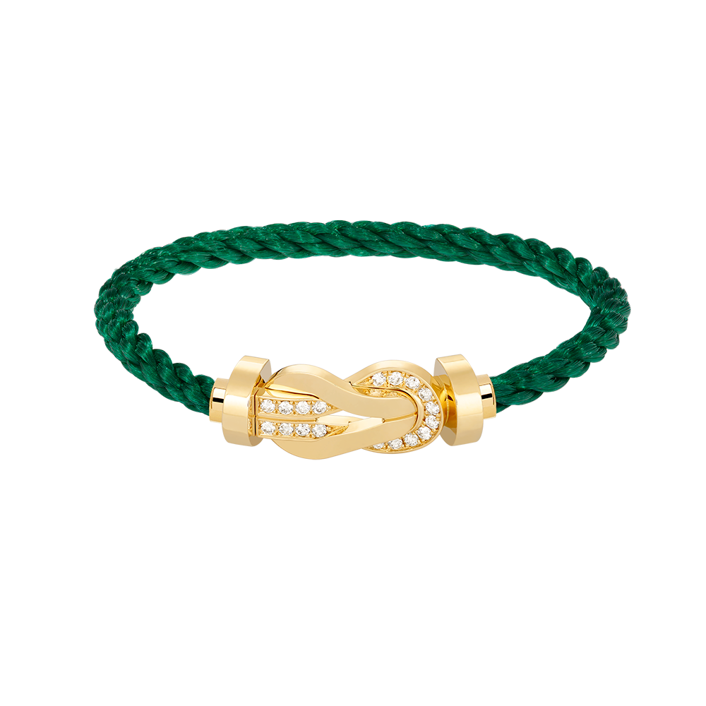 [Imperial] CHANCE LARGE 8 FIGURE BUCKLE HALF DIAMOND BRACELET GOLD