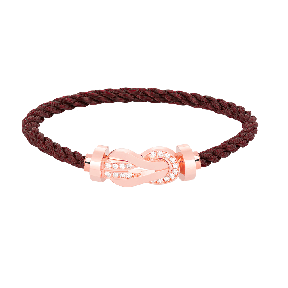 [Imperial] CHANCE LARGE 8 FIGURE BUCKLE HALF DIAMOND BRACELET ROSE GOLD