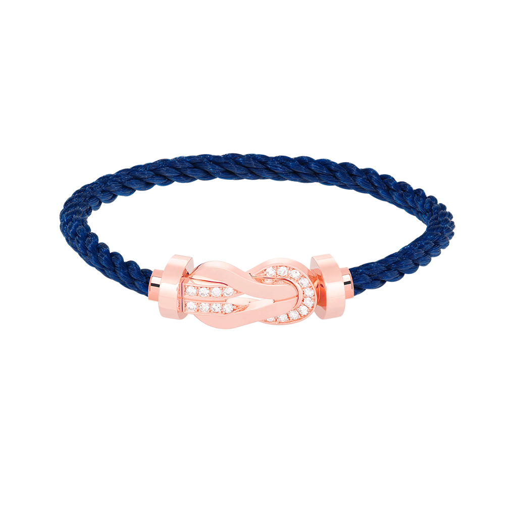 [Imperial] CHANCE LARGE 8 FIGURE BUCKLE HALF DIAMOND BRACELET ROSE GOLD