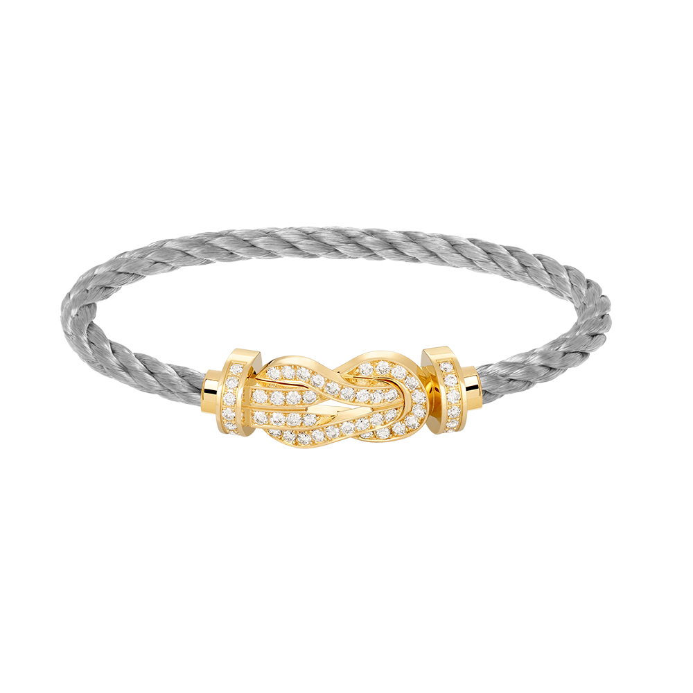 [Imperial] CHANCE LARGE 8 FIGURE BUCKLE FULLDIAMOND BRACELET GOLD