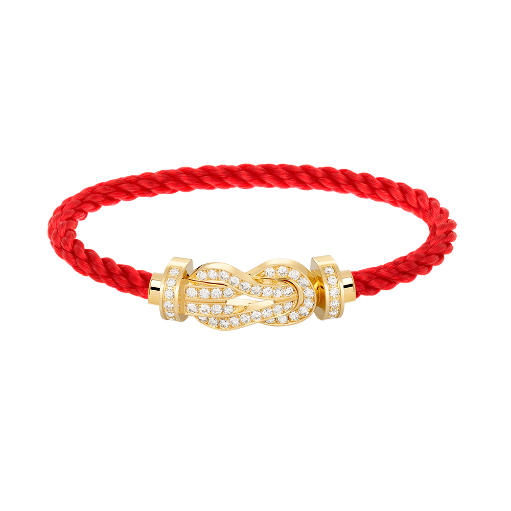 [Imperial] CHANCE LARGE 8 FIGURE BUCKLE FULLDIAMOND BRACELET GOLD