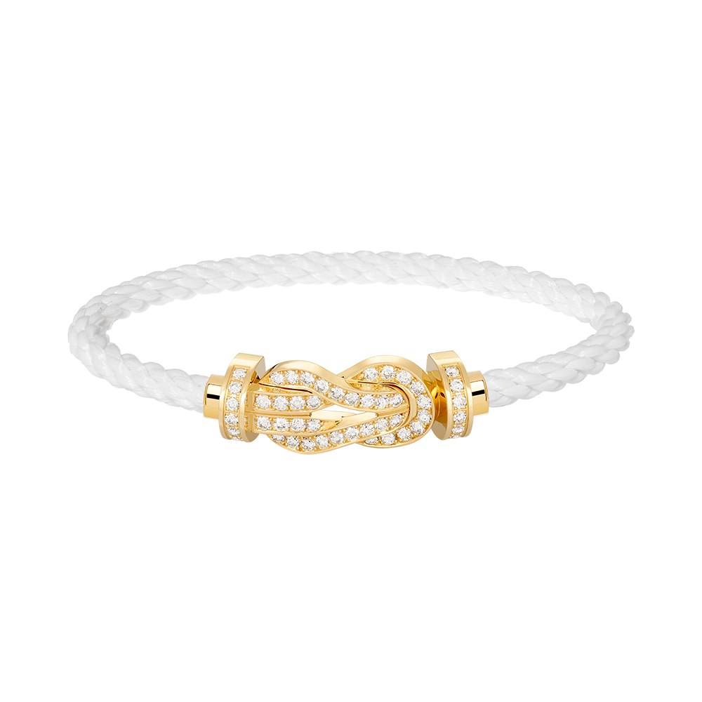 [Imperial] CHANCE LARGE 8 FIGURE BUCKLE FULLDIAMOND BRACELET GOLD