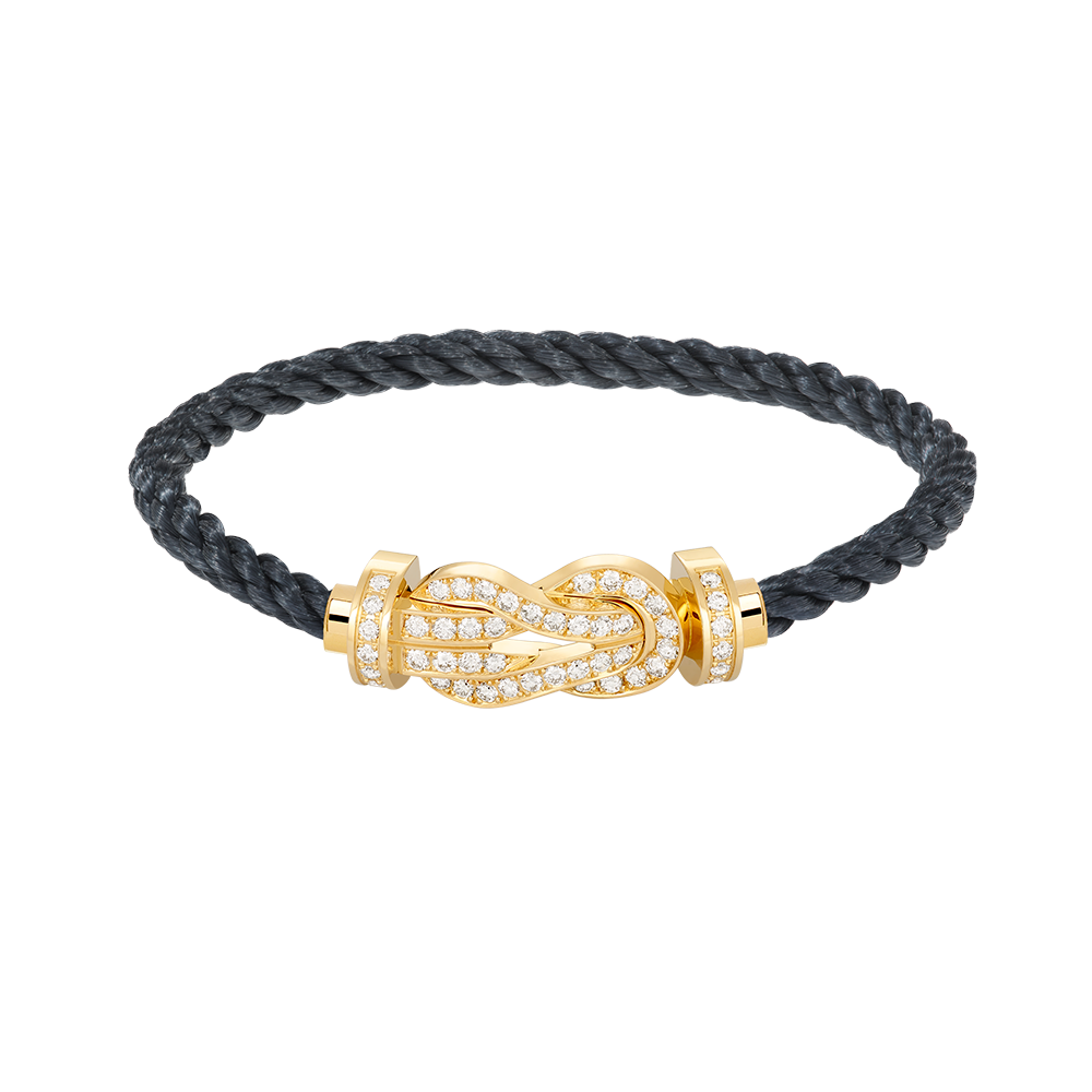 [Imperial] CHANCE LARGE 8 FIGURE BUCKLE FULLDIAMOND BRACELET GOLD