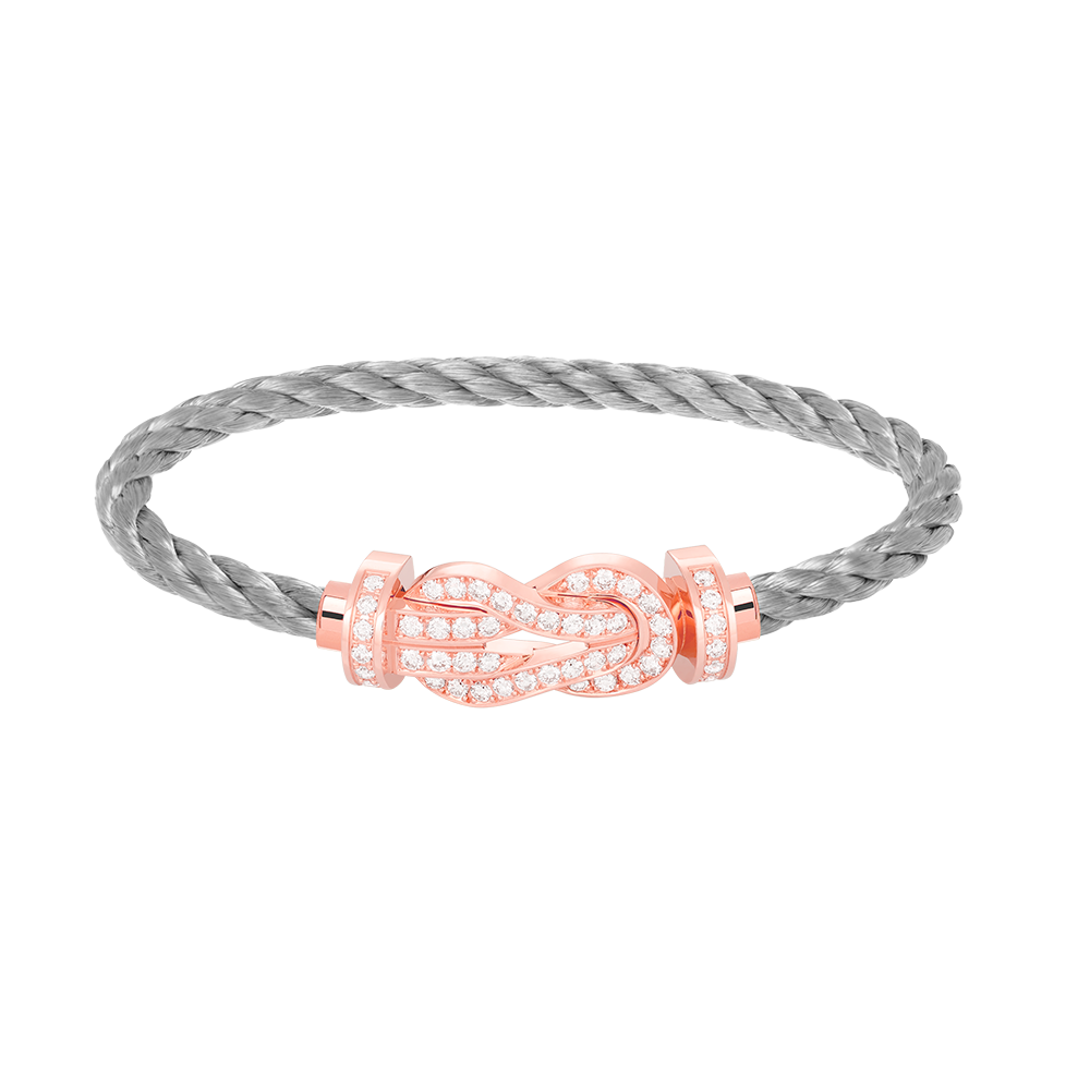[Imperial] CHANCE LARGE 8 FIGURE BUCKLE FULL DIAMOND BRACELET ROSE GOLD