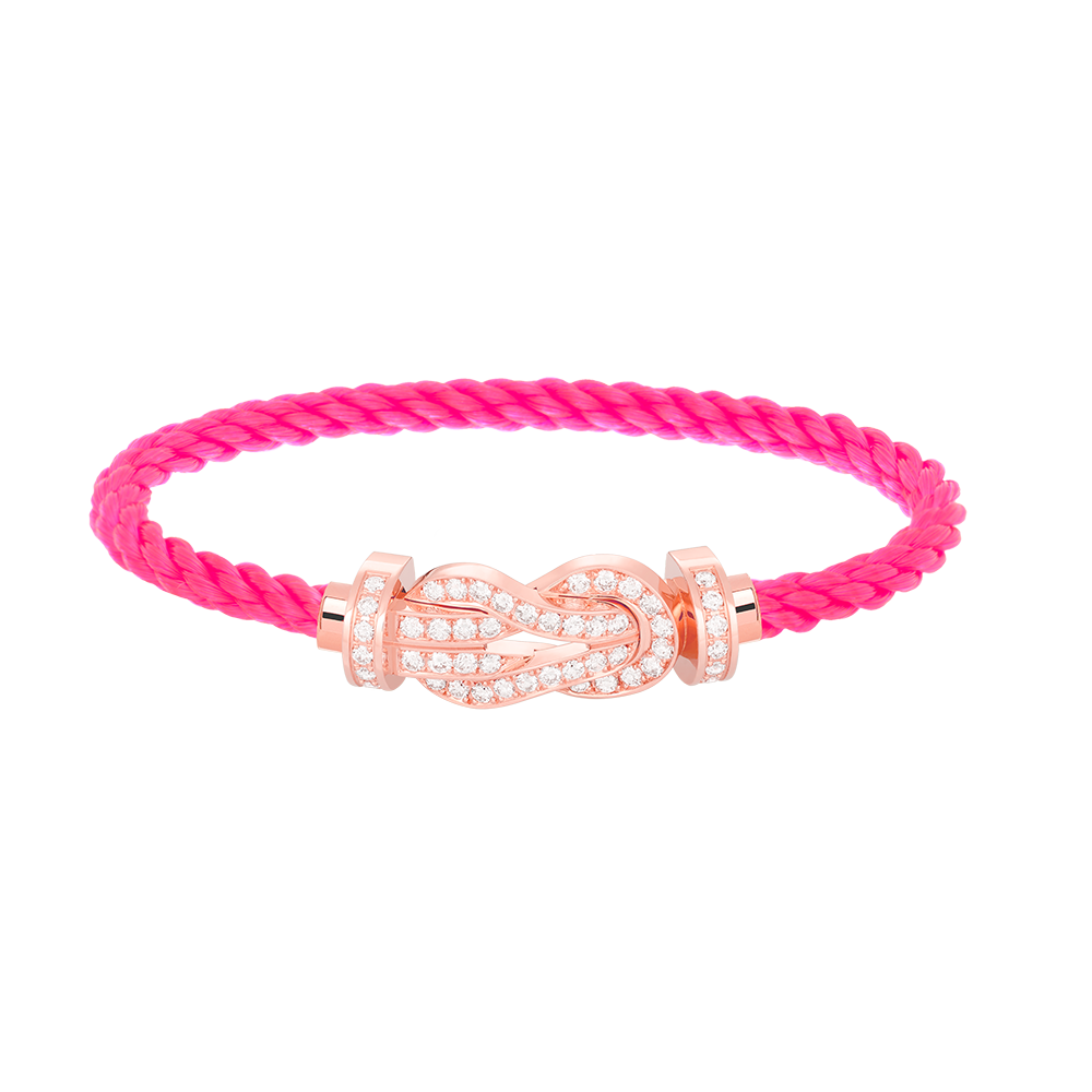 [Imperial] CHANCE LARGE 8 FIGURE BUCKLE FULL DIAMOND BRACELET ROSE GOLD