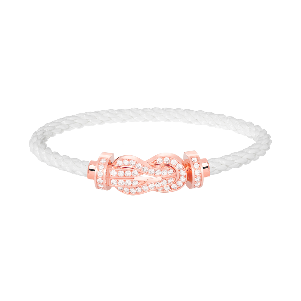 [Imperial] CHANCE LARGE 8 FIGURE BUCKLE FULL DIAMOND BRACELET ROSE GOLD