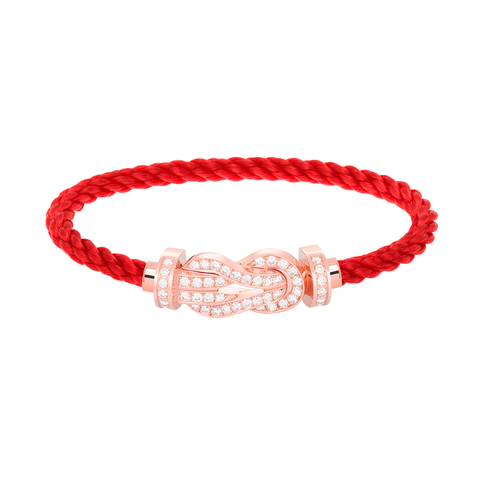 [Imperial] CHANCE LARGE 8 FIGURE BUCKLE FULL DIAMOND BRACELET ROSE GOLD