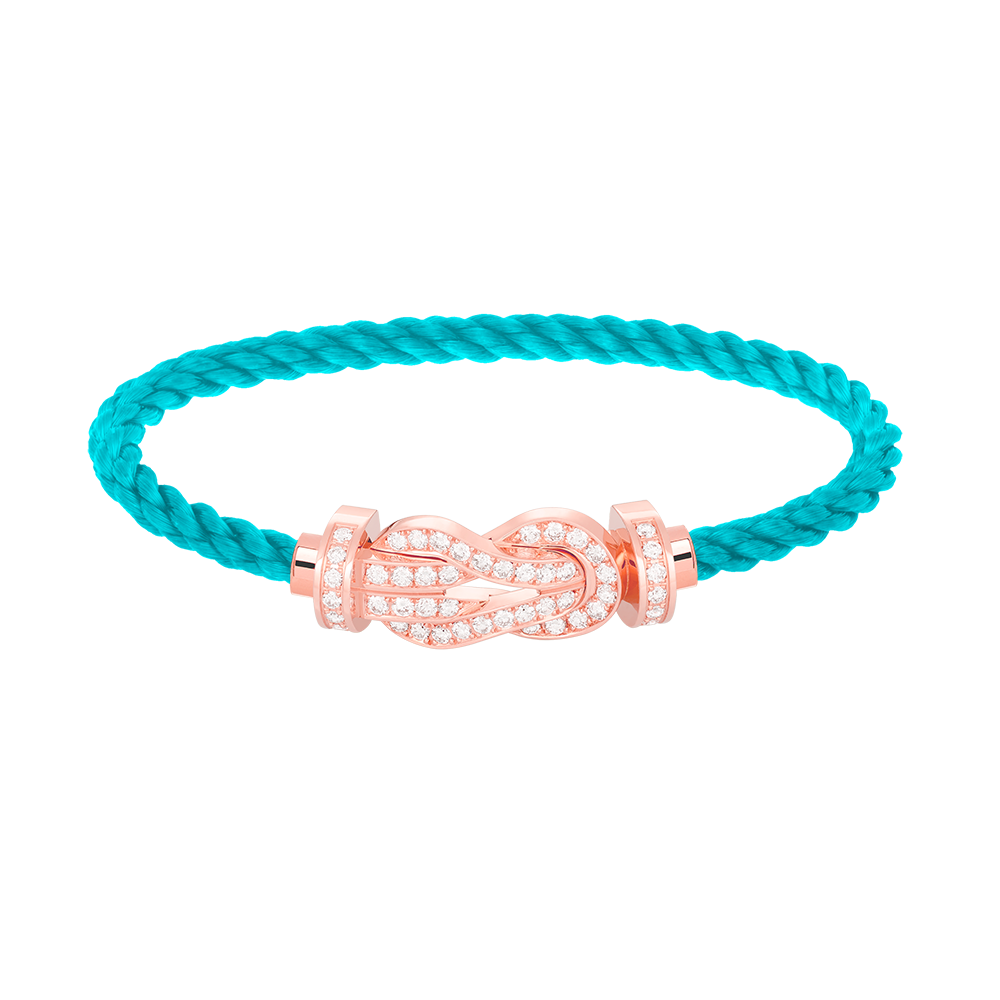 [Imperial] CHANCE LARGE 8 FIGURE BUCKLE FULL DIAMOND BRACELET ROSE GOLD