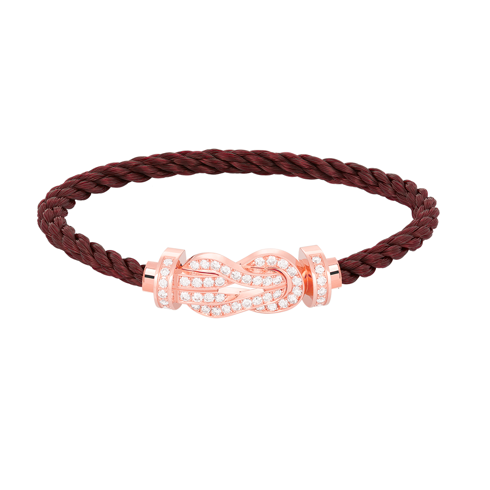 [Imperial] CHANCE LARGE 8 FIGURE BUCKLE FULL DIAMOND BRACELET ROSE GOLD