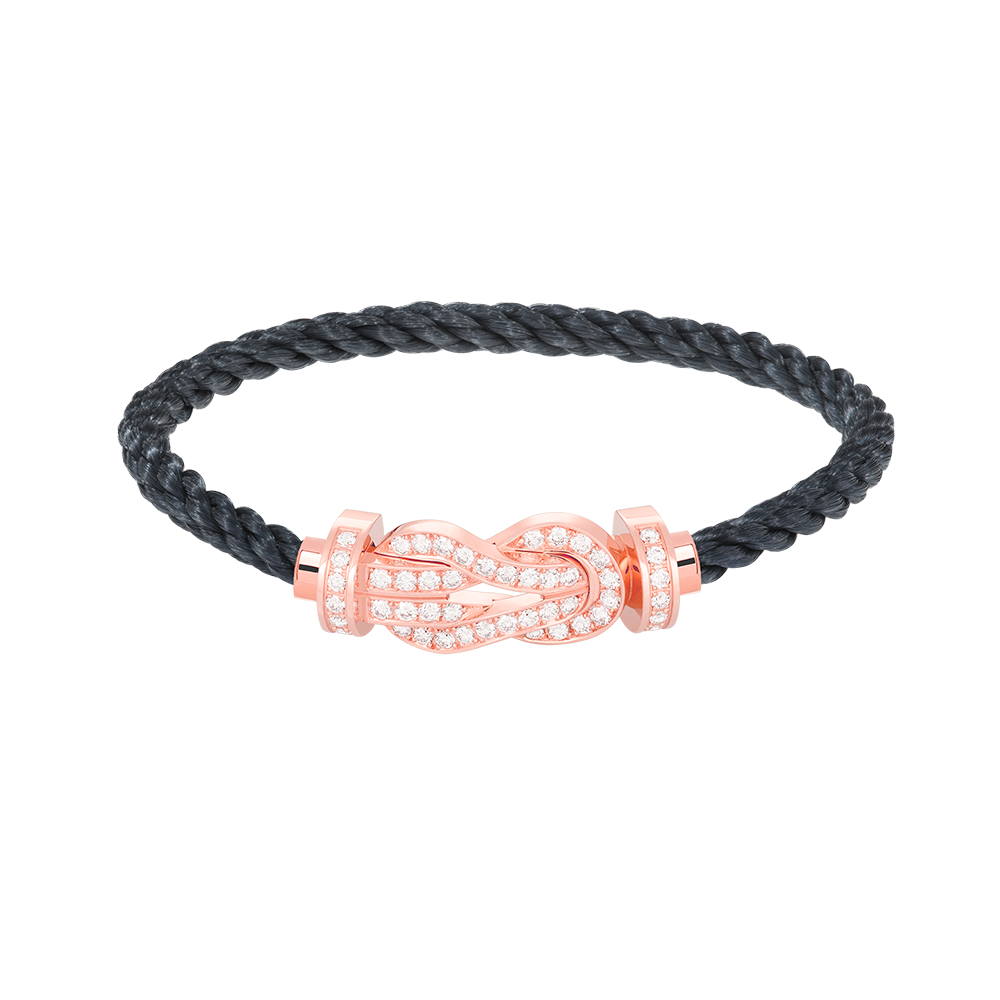[Imperial] CHANCE LARGE 8 FIGURE BUCKLE FULL DIAMOND BRACELET ROSE GOLD