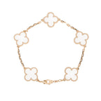 [Imperial]New CLOVER 5 MOTIF ROCK CRYSTAL BRACELET