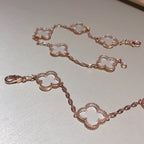 [Imperial]New CLOVER 5 MOTIF ROCK CRYSTAL BRACELET