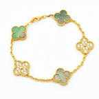 [Imperial]New CLOVER 5 MOTIF GRAY MOP BRACELET COLLECTION