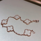 [Imperial]New CLOVER 5 MOTIF ROCK CRYSTAL BRACELET