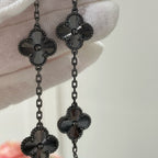 [Imperial]New CLOVER 5 MOTIF BLACK BRACELET