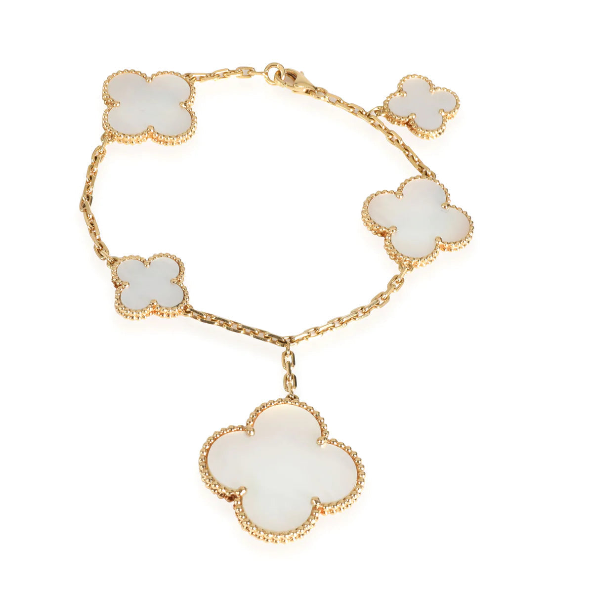 [Imperial] MAGIC CLOVER MOP GOLD BRACELET 5 MOTIFS