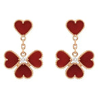 [Imperial] SWEET CLOVER CARNELIAN EARRINGS