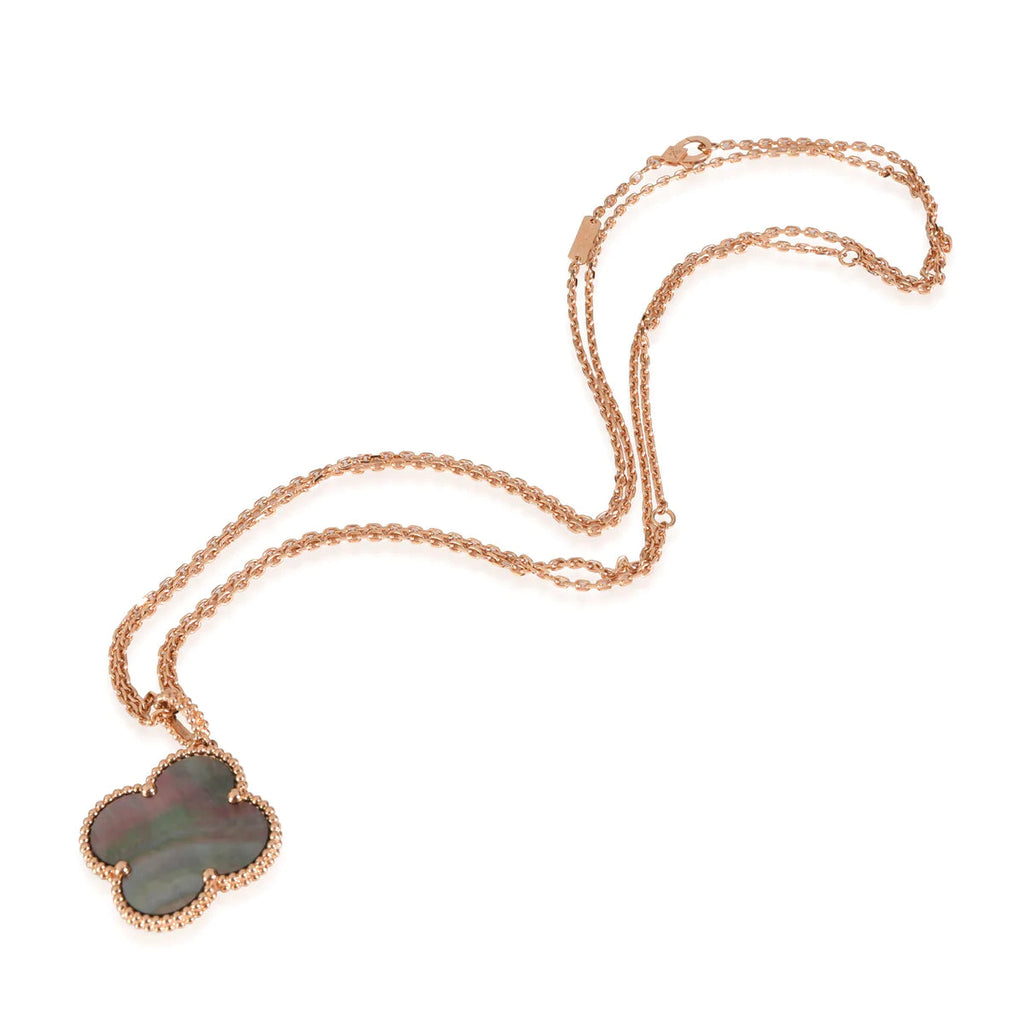 [Imperial] CLOVER 25MM GOLD DARK MOP BIG CLOVER NECKLACE
