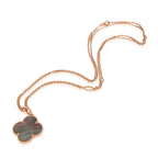 [Imperial] CLOVER 25MM GOLD DARK MOP BIG CLOVER NECKLACE