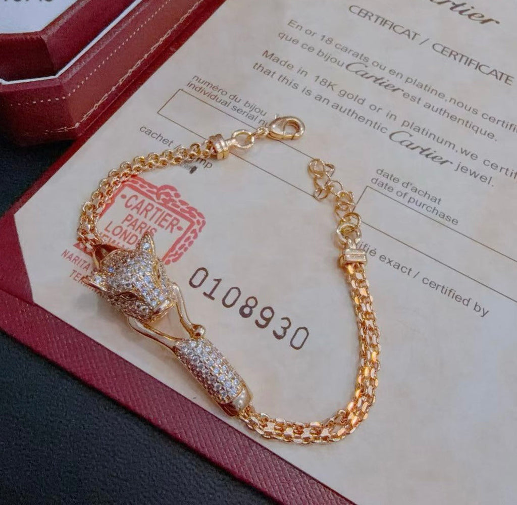 [Imperial]  PANTHERE  BRACELET DIAMONDS