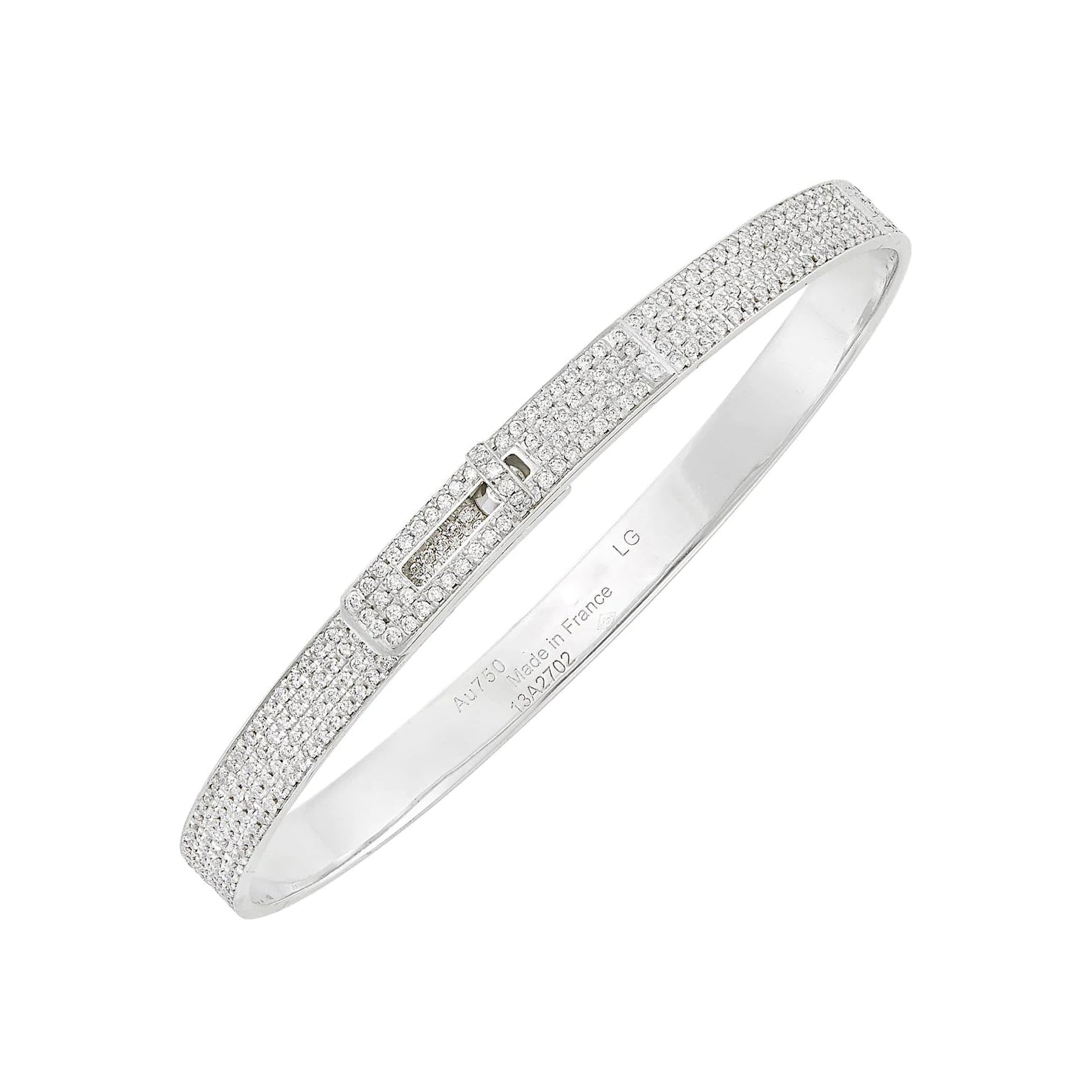 [Imperial] HM KELLY BRACELET IN SILVER AND FULL PAVE DIAMOND