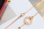 [Imperial] LOVE NECKLACE ADJUSTABLE ROSE GOLD 2 DIAMOND