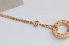 [Imperial] LOVE NECKLACE ADJUSTABLE ROSE GOLD 2 DIAMOND