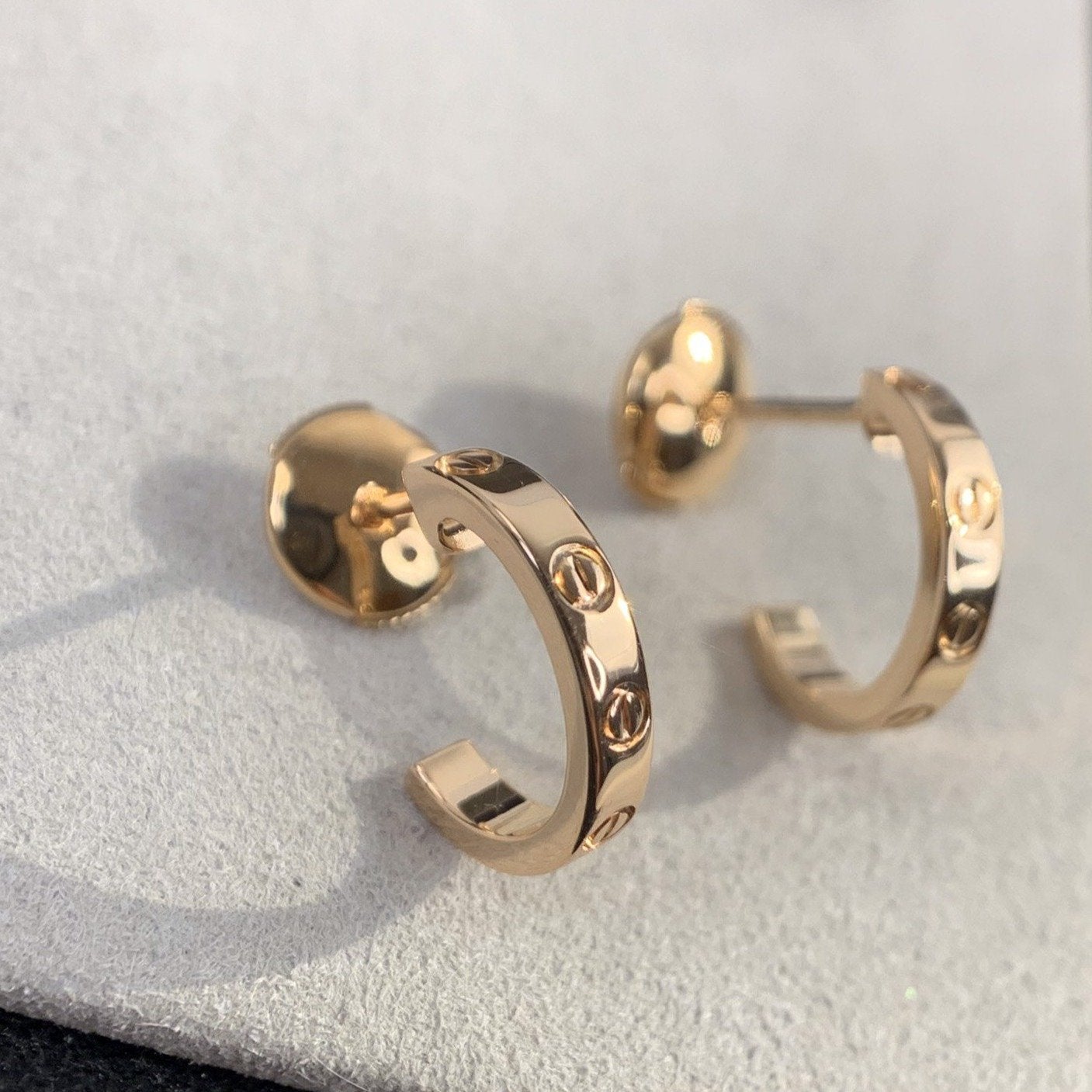 [Imperial] LOVE EARRINGS 2.65MM PINK GOLD