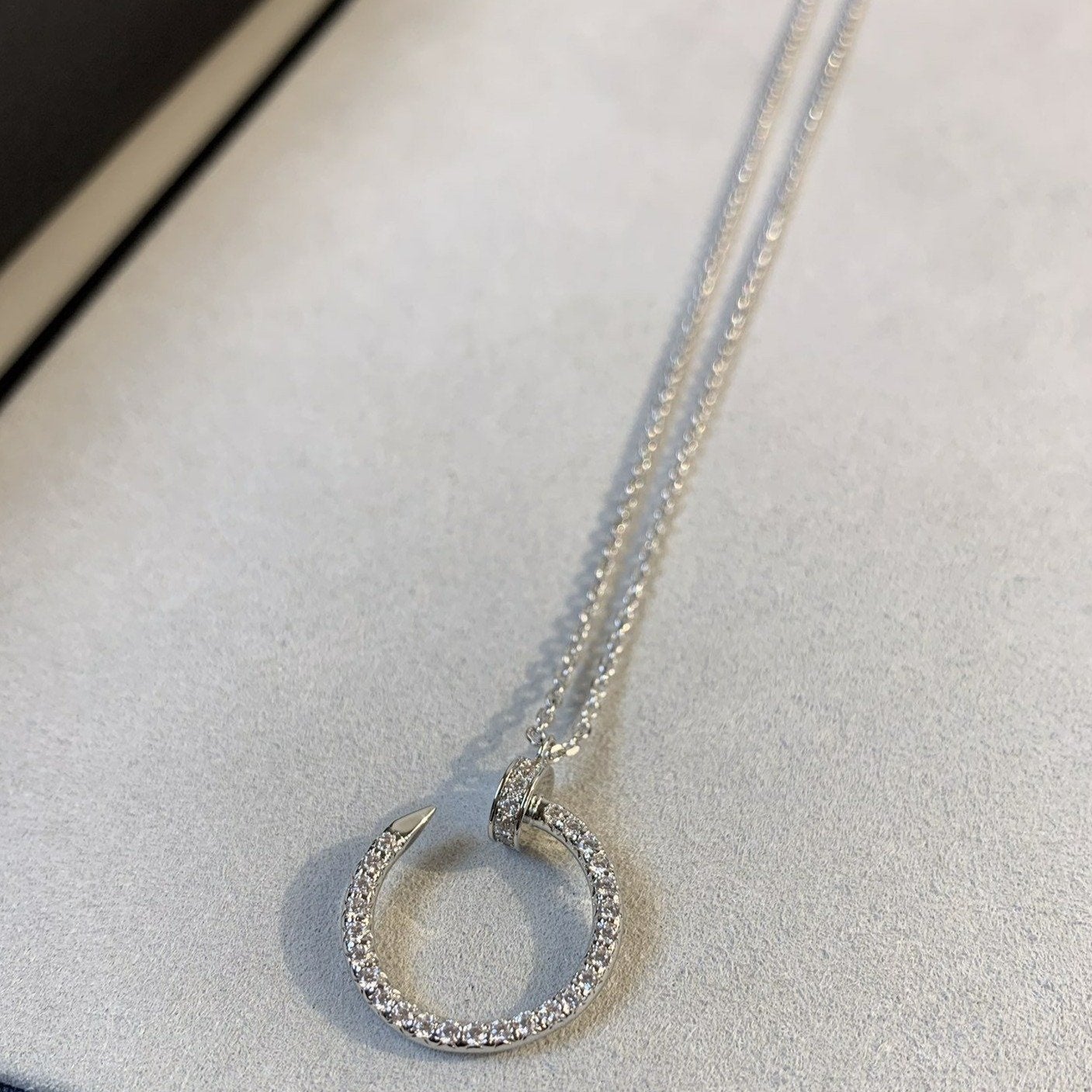 [Imperial] JUSTE NECKLACE SILVER DIAMONDS