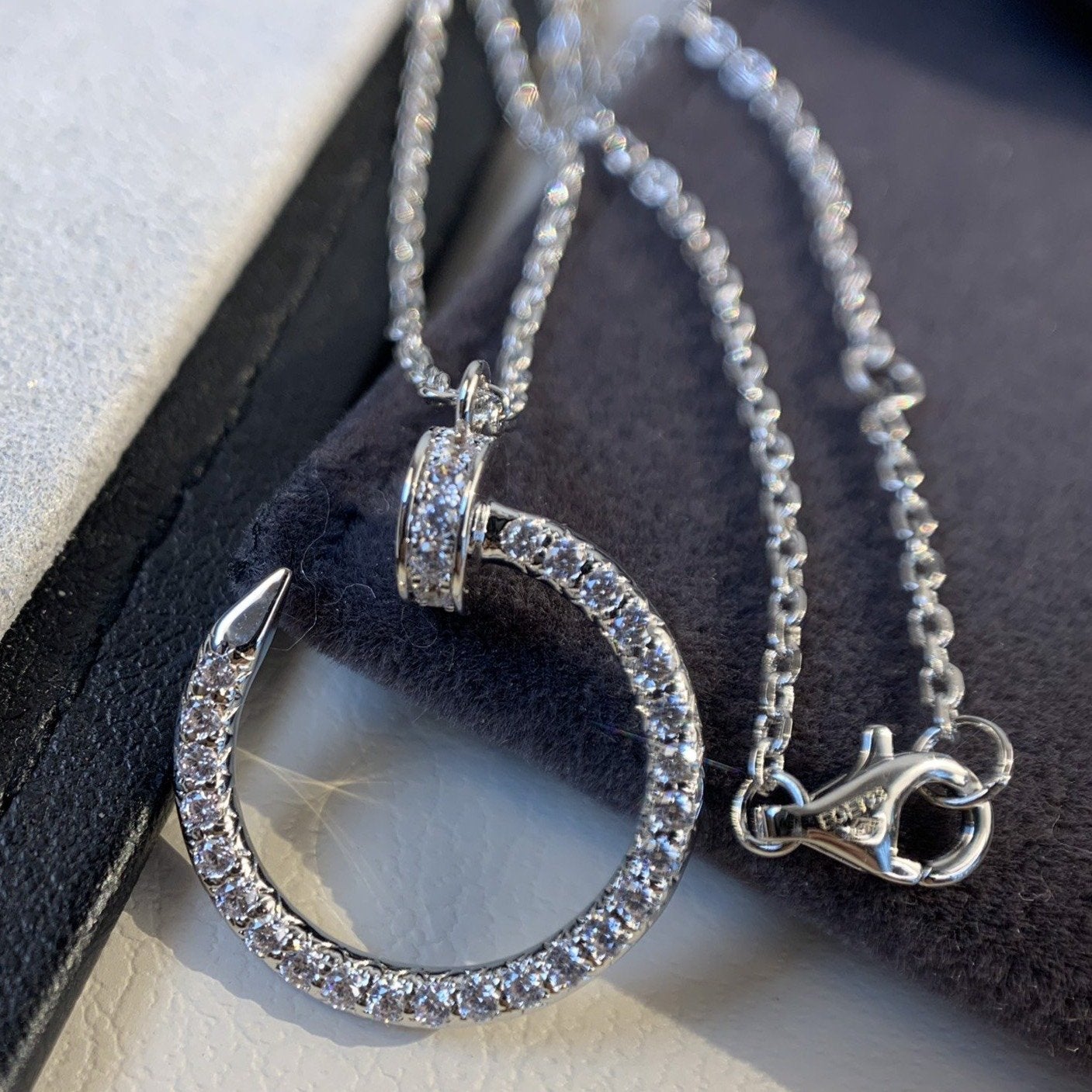 [Imperial] JUSTE NECKLACE SILVER DIAMONDS