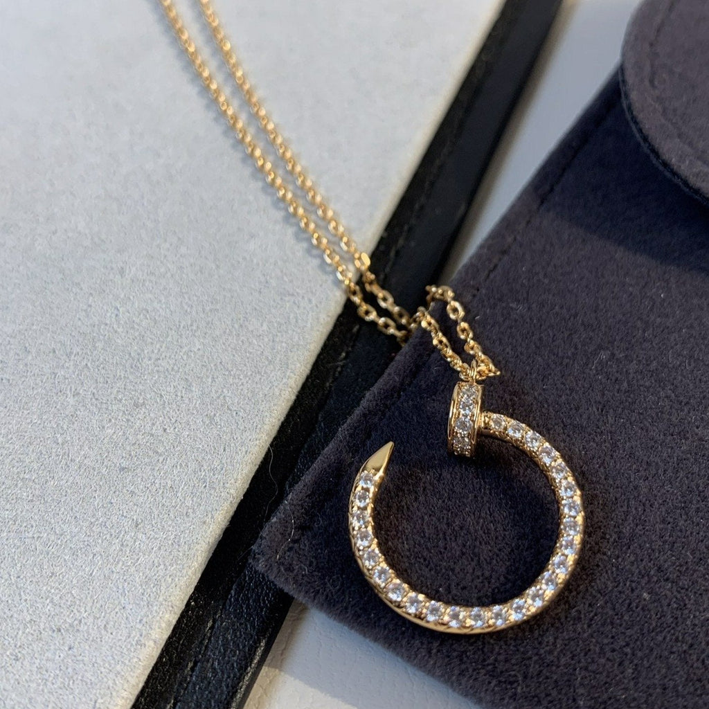[Imperial] JUSTE NECKLACE PINK GOLD DIAMONDS