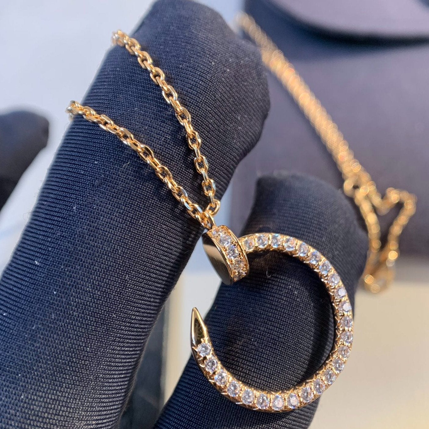 [Imperial] JUSTE NECKLACE PINK GOLD DIAMONDS