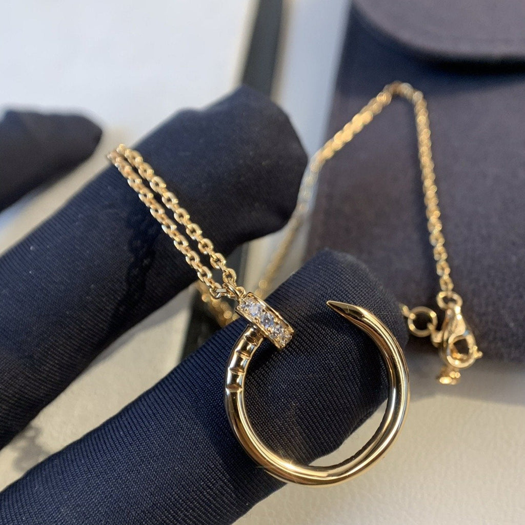 [Imperial] JUSTE NECKLACE PINK GOLD DIAMONDS