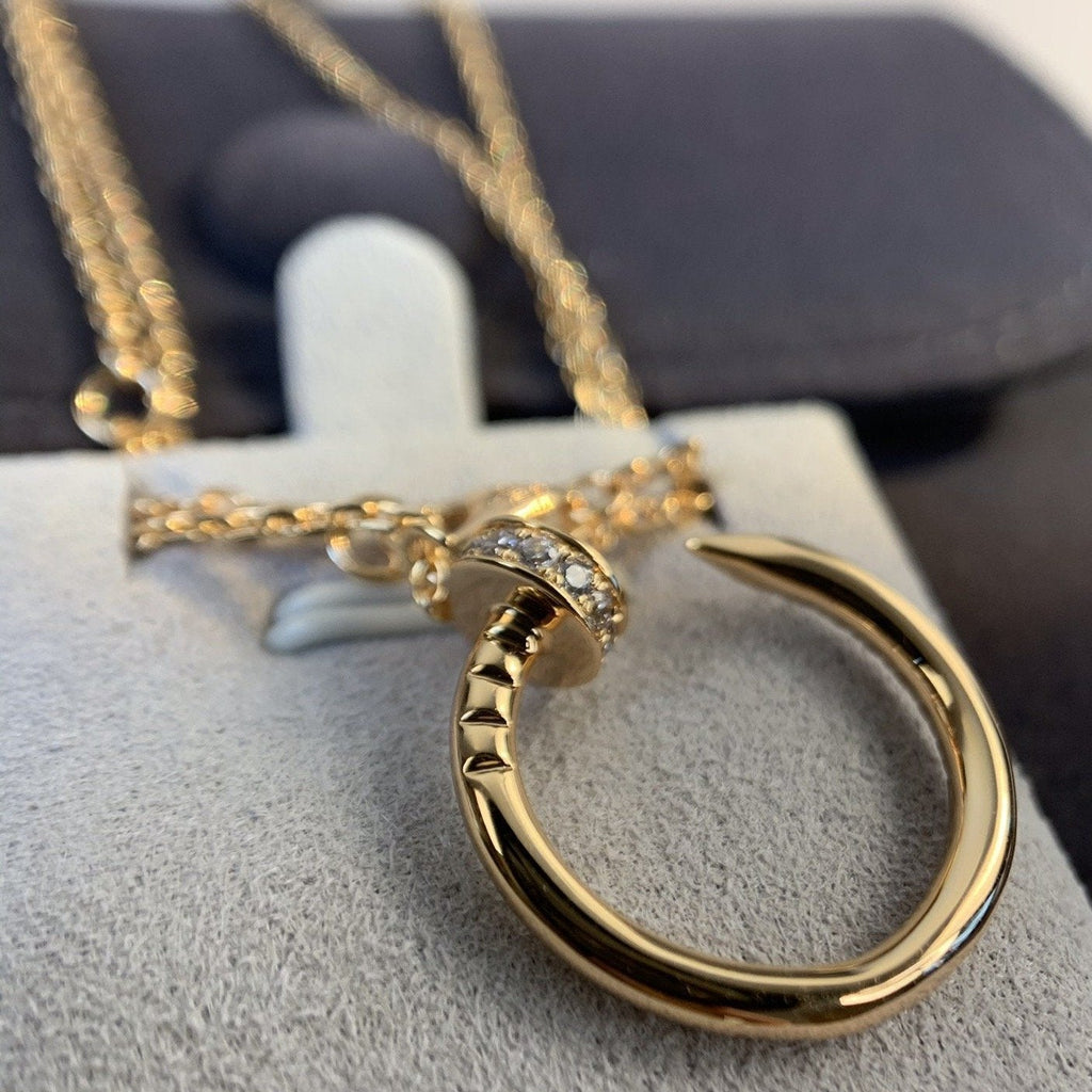 [Imperial] JUSTE NECKLACE PINK GOLD DIAMONDS