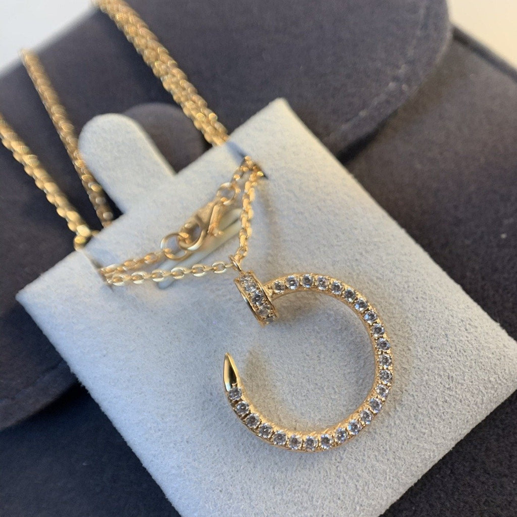 [Imperial] JUSTE NECKLACE PINK GOLD DIAMONDS