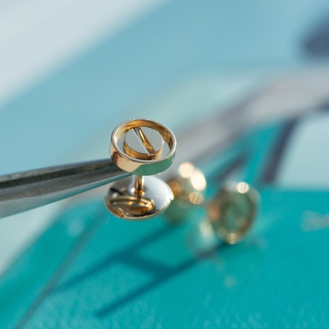 [Imperial] LOVE EARRINGS PINK GOLD 10MM