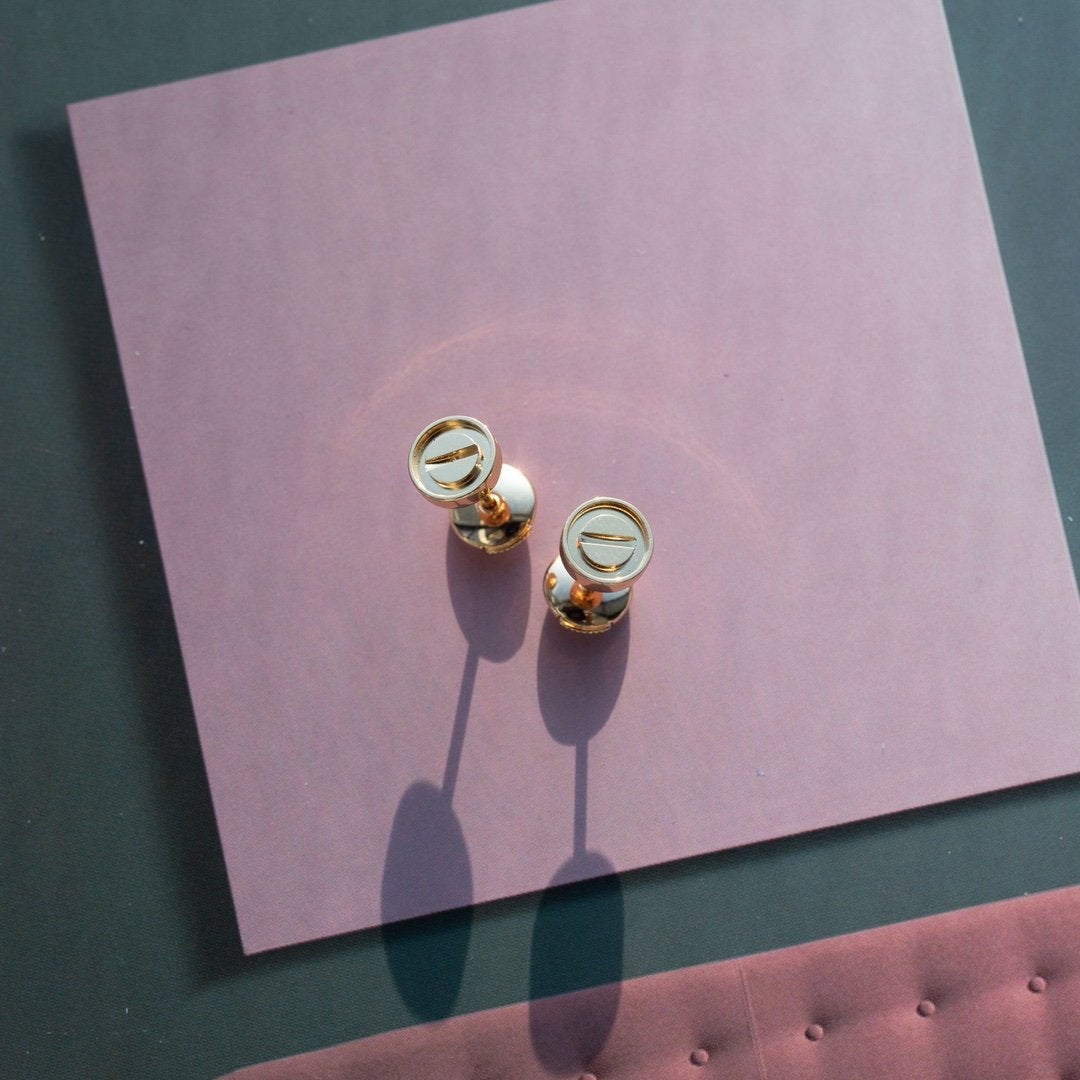 [Imperial] LOVE EARRINGS PINK GOLD 10MM
