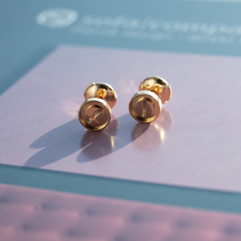 [Imperial] LOVE EARRINGS PINK GOLD 10MM