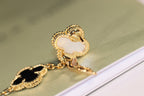 [Imperial] CLOVER EARRINGS GOLD ONYX MOP 3 MOTIF