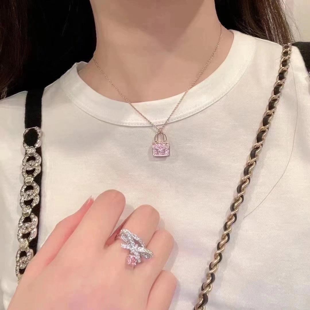 [Imperial] CONSTANCE PEDANT PURPLE DIAMOND NECKLACE