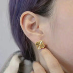 [Imperial] CLOVER MEDIUM 1 MOTIFS LASER EARRINGS