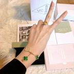 [Imperial]New  CLOVER 5 MOTIF MALACHITE BRACELET COLLECTION