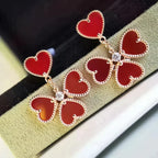 [Imperial] SWEET CLOVER CARNELIAN EARRINGS