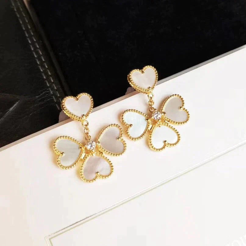 [Imperial] CLOVER SWEET WHITE MOP EARRINGS
