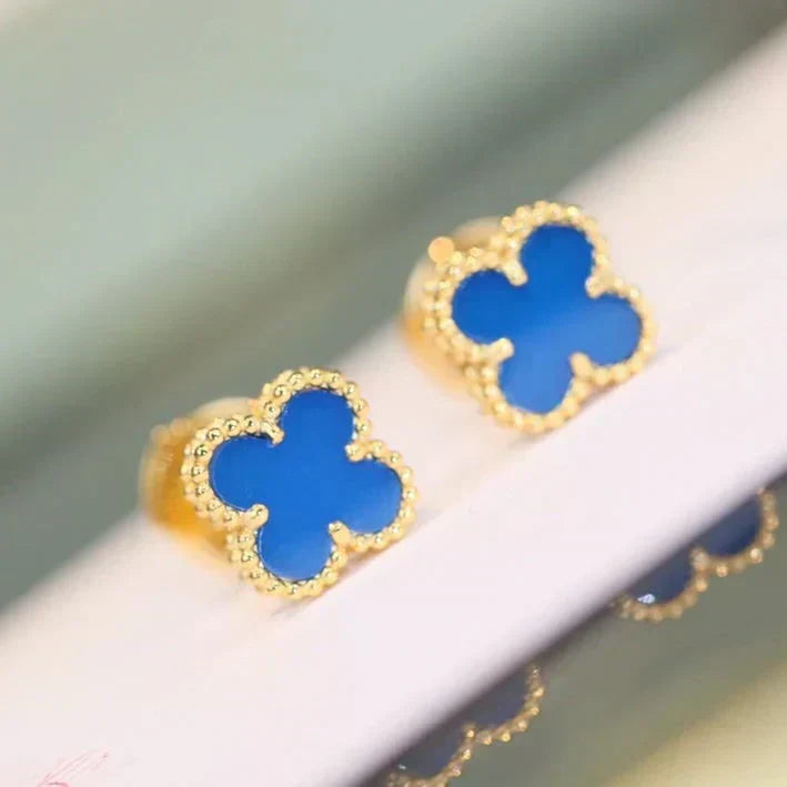 [Imperial] CLOVER MINI 9.5MM TURQUOISE EARRINGS