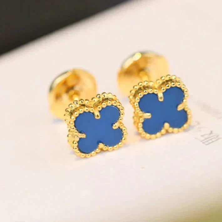 [Imperial] CLOVER MINI 9.5MM TURQUOISE EARRINGS