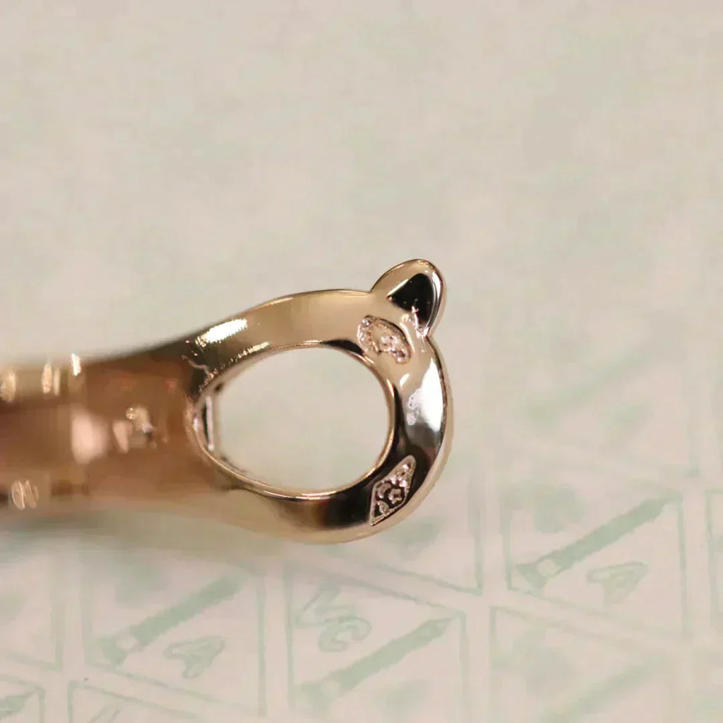 [Imperial] CLOVER MEDIUM 1 MOTIFS FUll DIAMOND EARRINGS