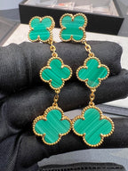 [Imperial] CLOVER MALACHITE 3 MOTIFS GOLD