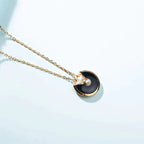 [Imperial] AMULETTE GOLD CARNELIAN ONYX NECKLACE